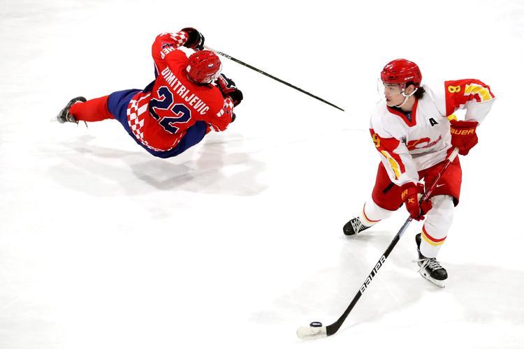 中国对阵克罗地亚：世界冰球锦标赛男子组较量